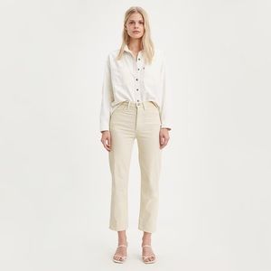 Levi’s White Corduroy Straight-leg pant